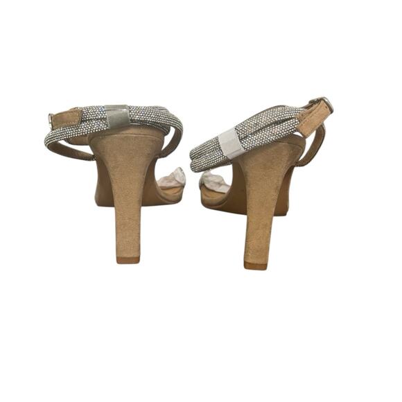 NIB! Lisa Vicky Angelic Rhinestone Glam Ankle Strap Sandal - Size 7 - Picture 8 of 11